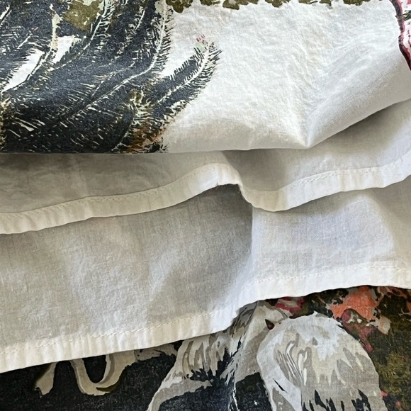 Tailor Vintage Cotton Flamingo Spaghetti Strap Maxi Dress Hawaiian Tropical Boho - Picture 10 of 13